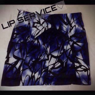 リップサービス(LIP SERVICE)のモノトーン柄タイトSK❤︎(ミニスカート)