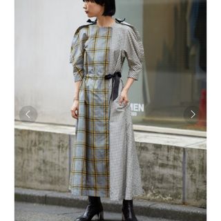 トーガプルラ(TOGA PULLA)のTOGA PULLA トーガプルラ　チェックドレスワンピース　トーガ　ワンピース(ロングワンピース/マキシワンピース)