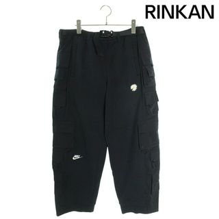 ナイキ(NIKE)のナイキ ×ピースマイナスワン peaceminusone  NRG CF WODE PANTS DR0095-010 スウェット切り替えマルチポケットワイドカーゴロングパンツ メンズ XS(ワークパンツ/カーゴパンツ)