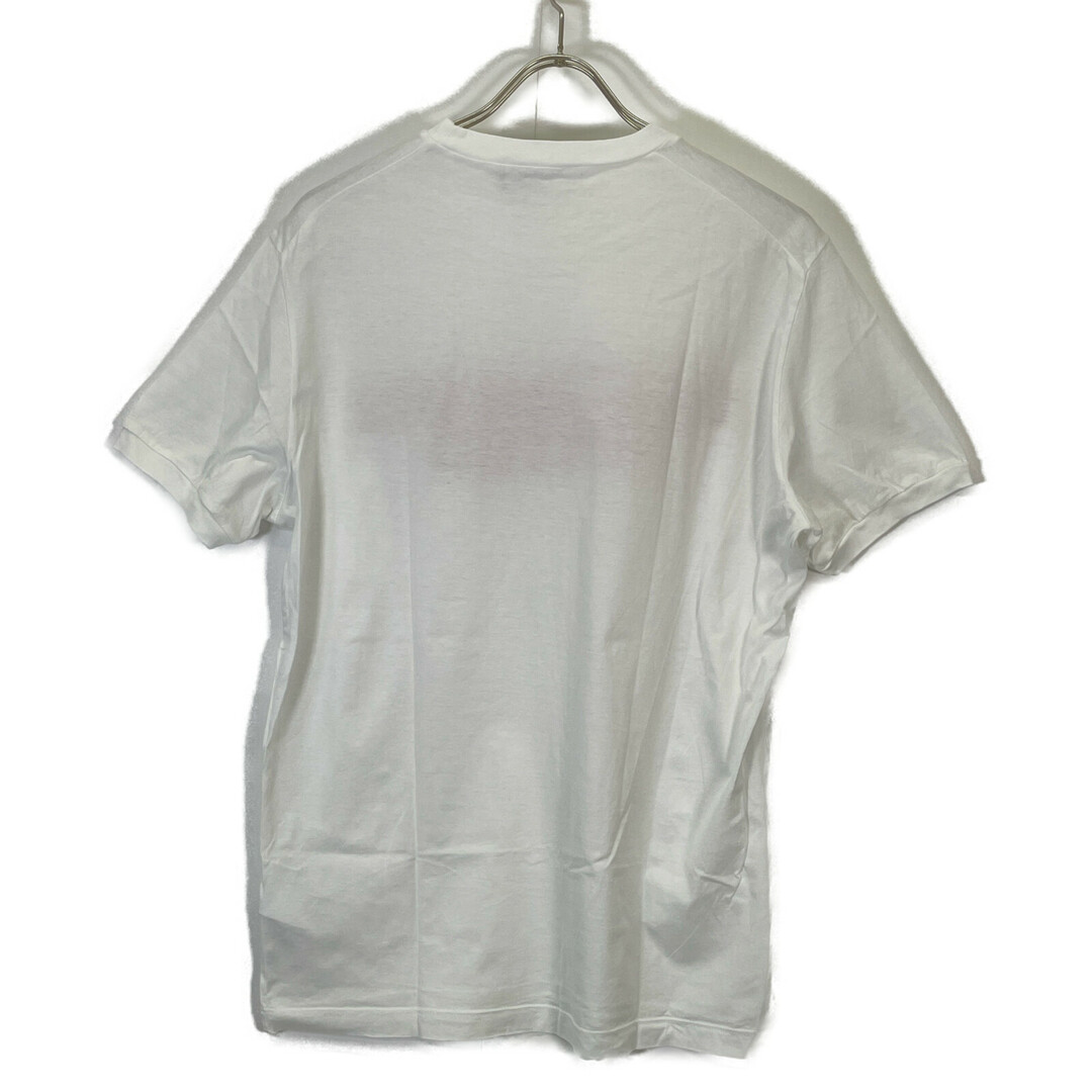 DSQUARED2 - ディースクエアード S74GD0762 ホワイト×レッド Tシャツ Mの DSQUARED2 - ディースクエアード S74GD0762 ホワイト×レッド Tシャツ Mの