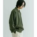 【KHAKI】【L】ハーフZIPプルオーバー