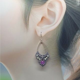 No.712 マクラメピアス(ピアス)