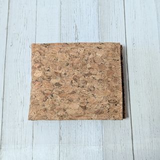 メンズ 二つ折り財布 コルク財布  無地　コルク　財布(折り財布)