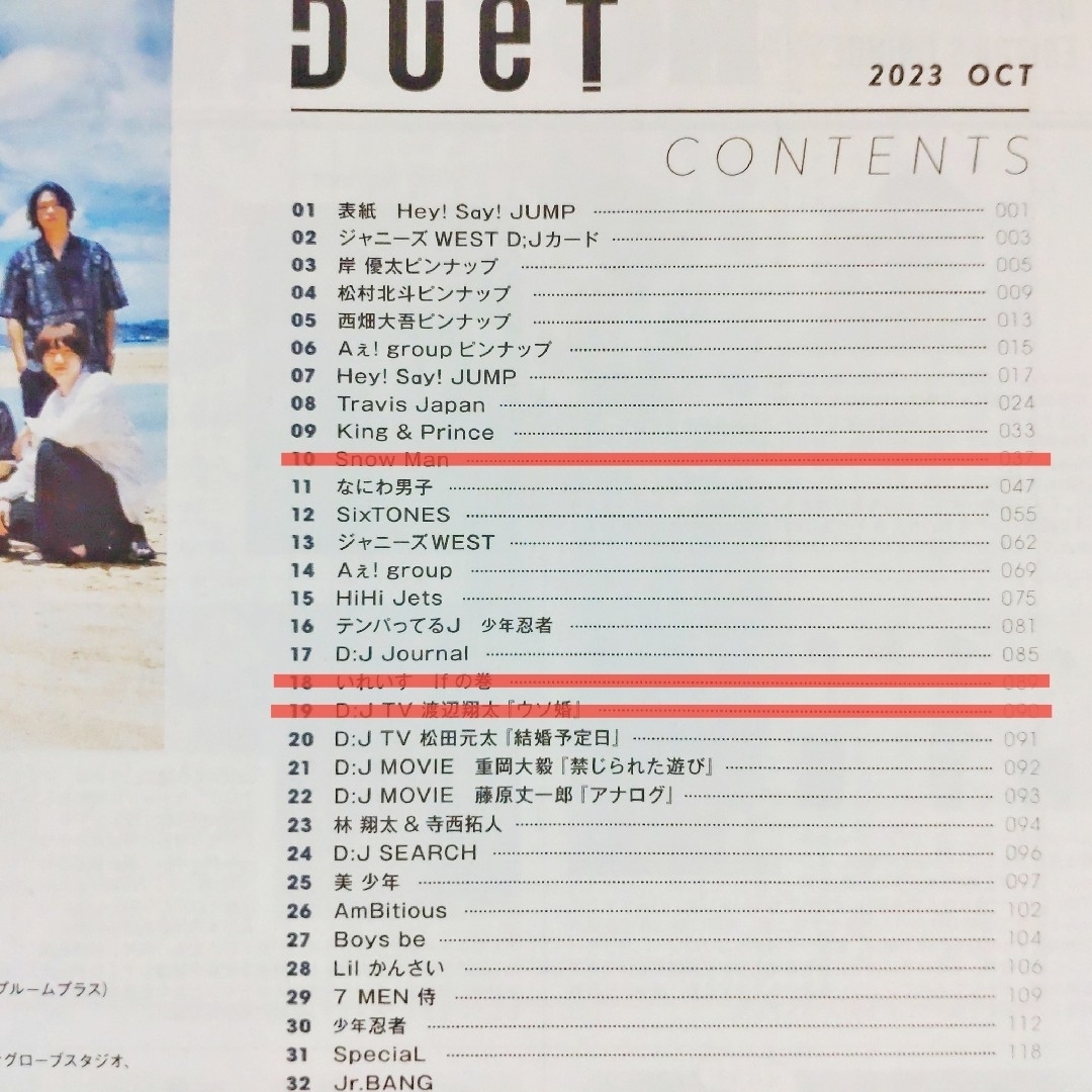 【抜けあり】Duet 2023年10月号 エンタメ/ホビーの雑誌(音楽/芸能)の商品写真