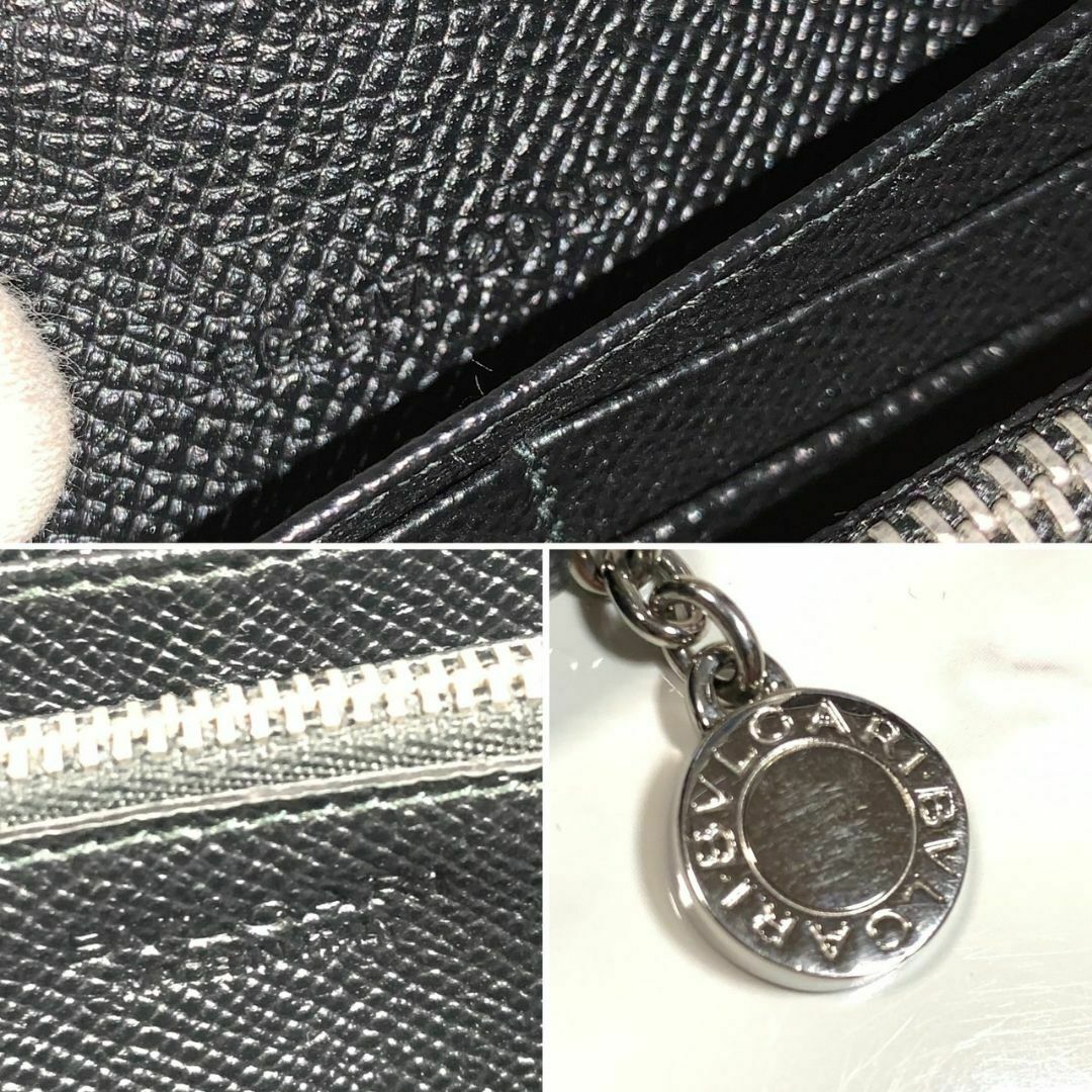 BVLGARI - ブルガリ 長財布 ブラック シルバー 箱付き BVLGARI BVLGARI - ブルガリ 長財布 ブラック シルバー 箱付き BVLGARI