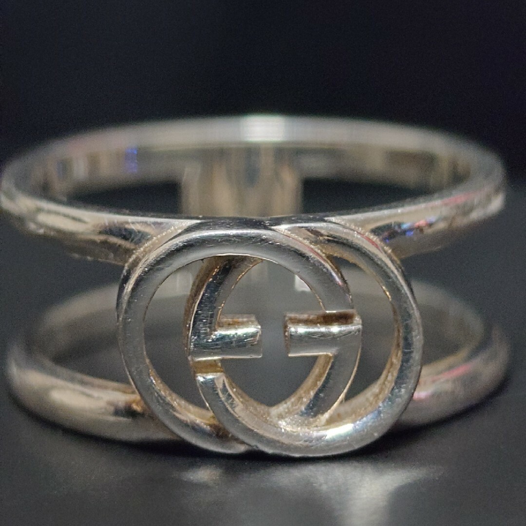 GUCCI インターロッキングG リング・指輪 シルバー21号 GUCCI インターロッキングG リング・指輪 シルバー21号