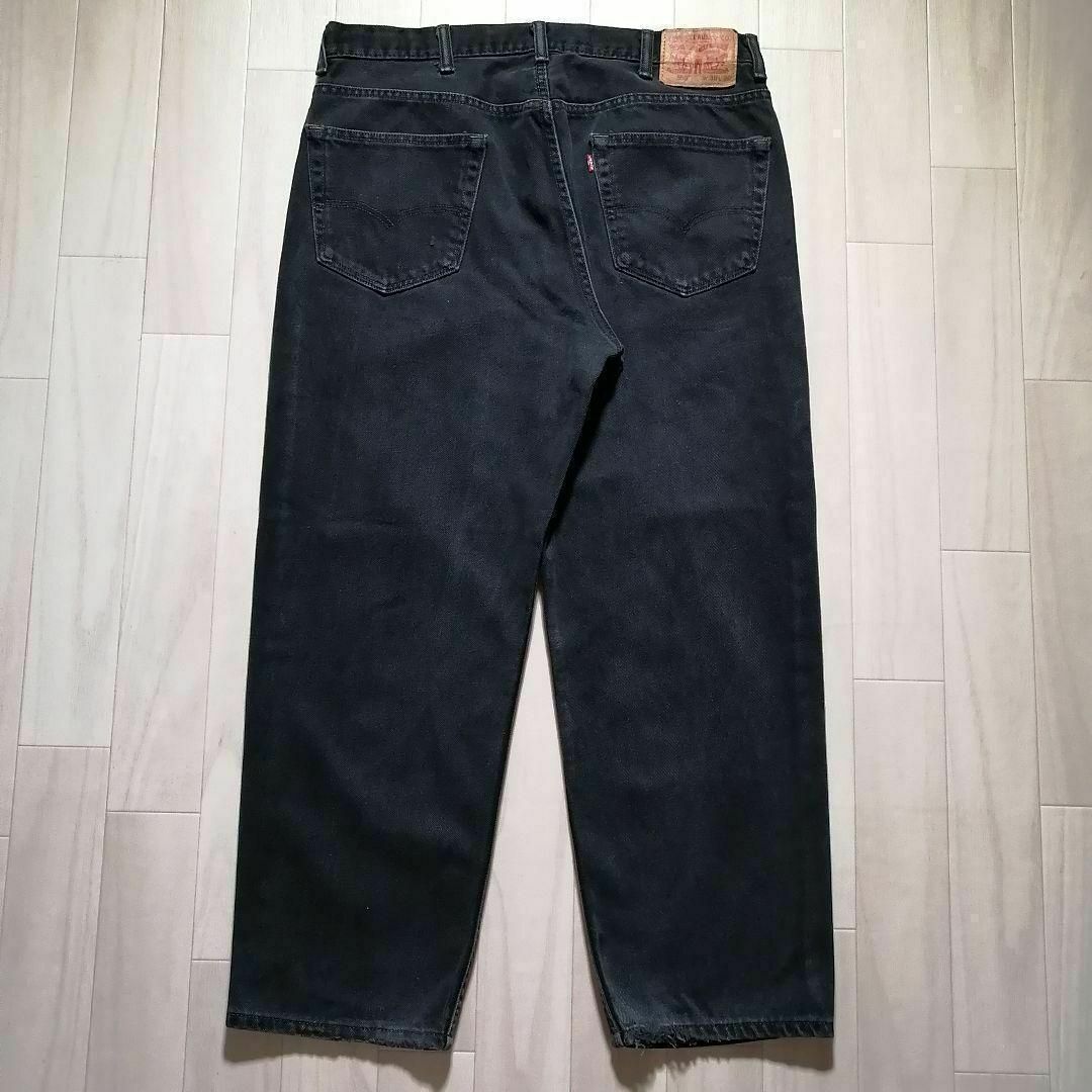 Levi's - リーバイス550 極太バギー ブラックデニム 黒 W38L30 Levi's - リーバイス550 極太バギー ブラックデニム 黒 W38L30