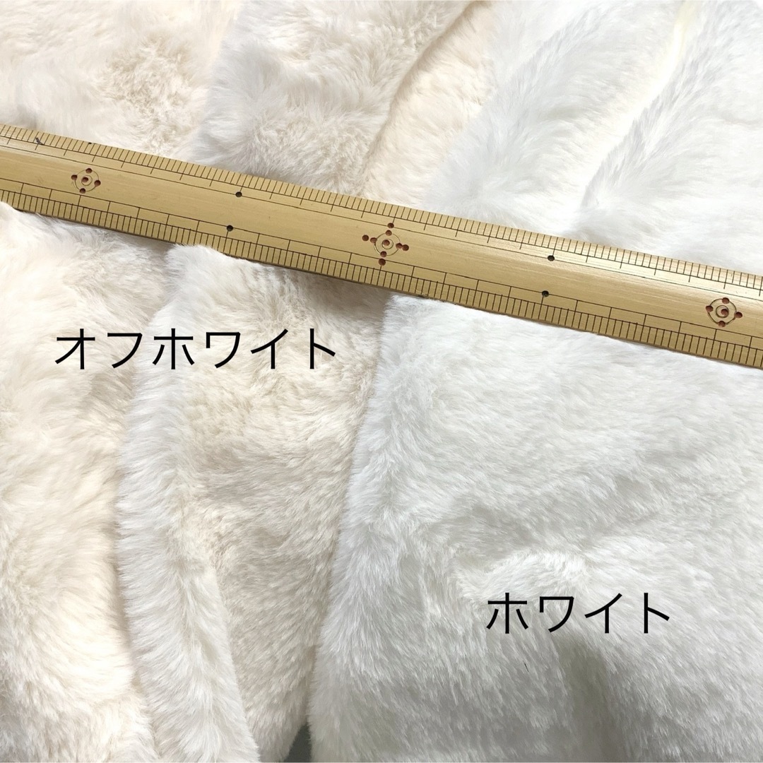 70×50㎝ 白 ホワイト ラビットファー生地 フェイクファーの通販 70×50㎝ 白 ホワイト ラビットファー生地 フェイクファーの通販