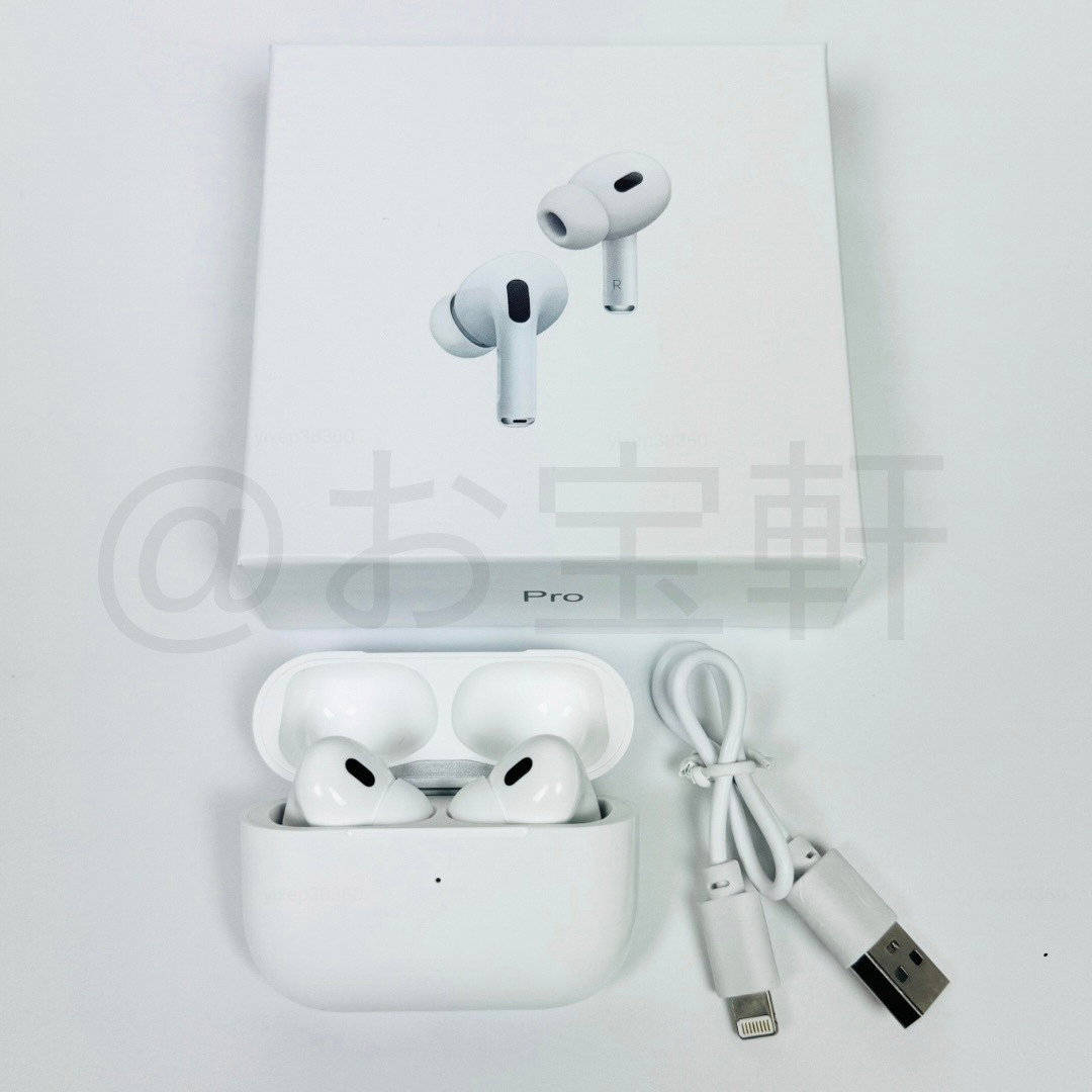 AirPods Pro(第2世代)代替品　Bluetooth　ワイヤレスイヤホン スマホ/家電/カメラのオーディオ機器(ヘッドフォン/イヤフォン)の商品写真