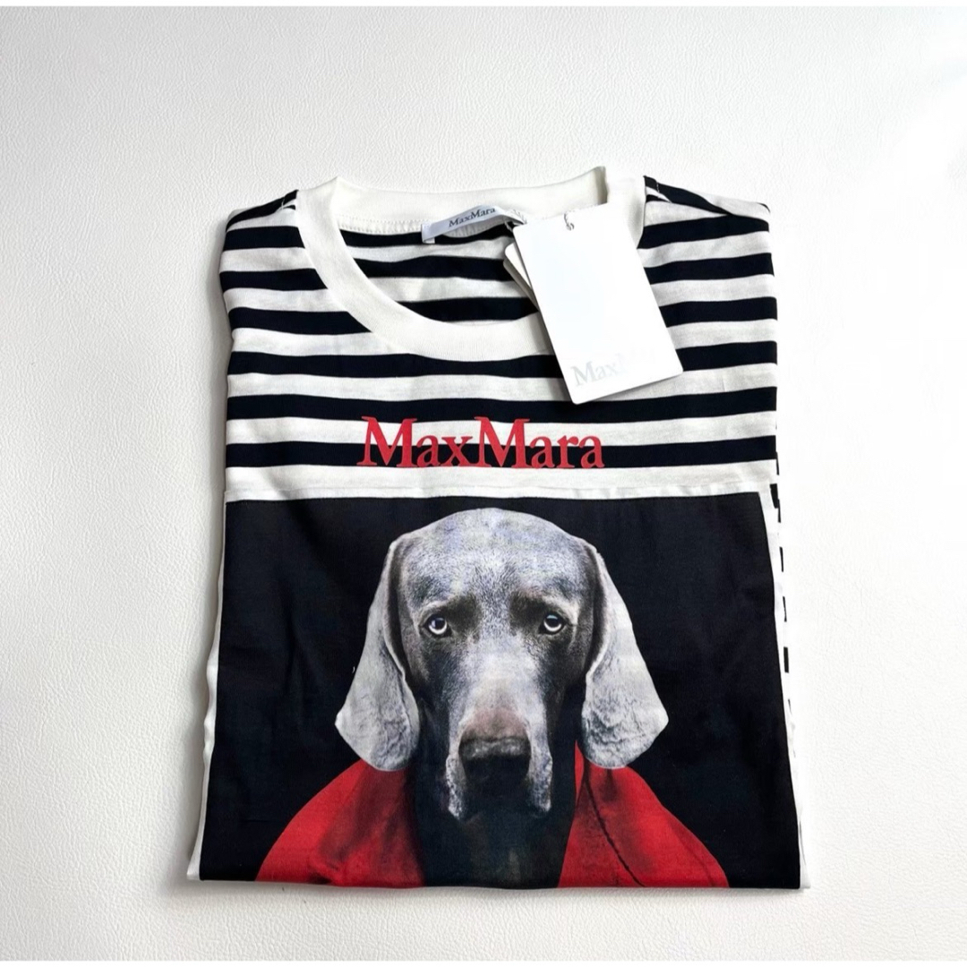 今期 新品 MAX MARA ROSSO コットンジャージー Tシャツ Lサイズ 今期 新品 MAX MARA ROSSO コットンジャージー Tシャツ Lサイズ