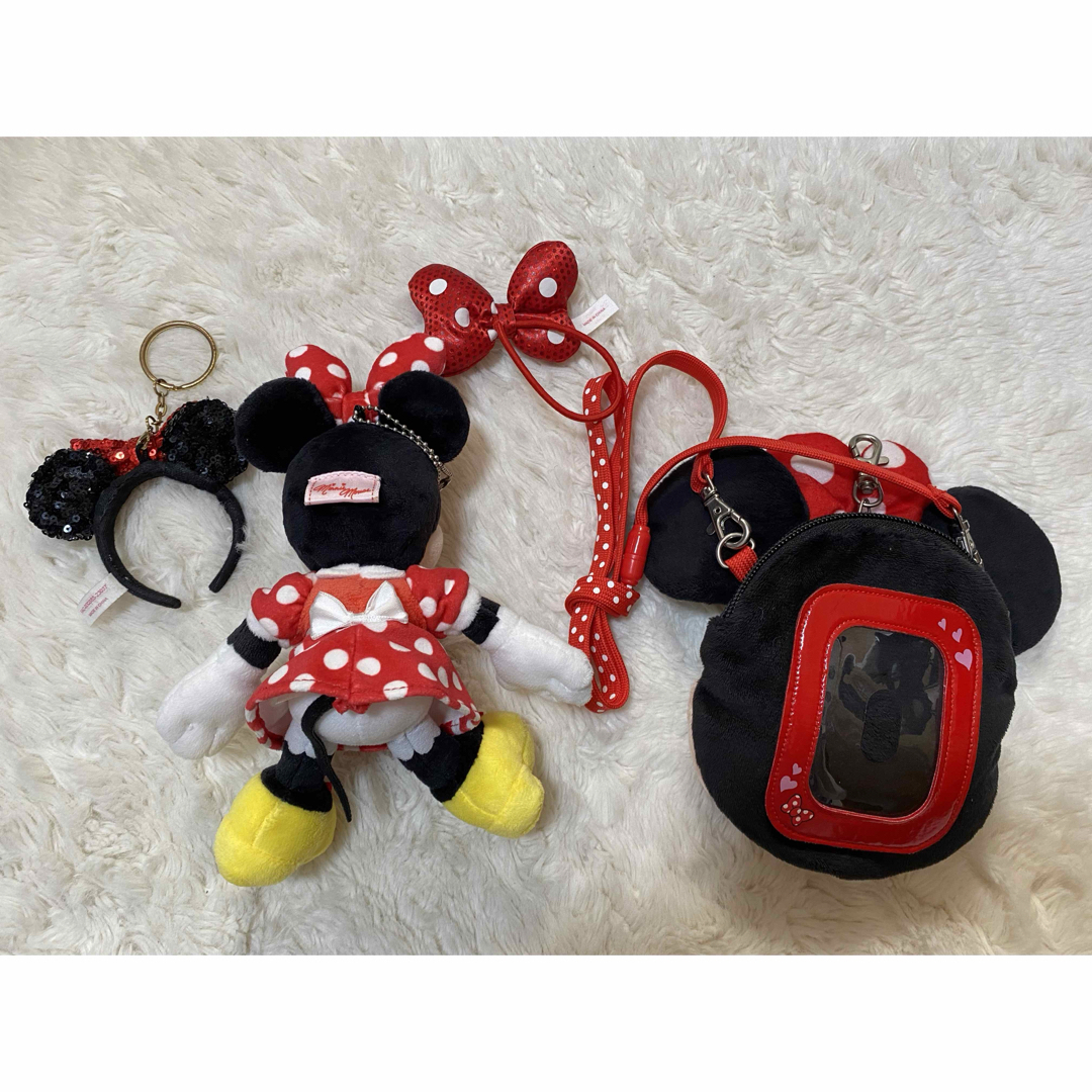 Disney - ディズニー ミニー パスケース ぬいぐるみバッジ Disney - ディズニー ミニー パスケース ぬいぐるみバッジ