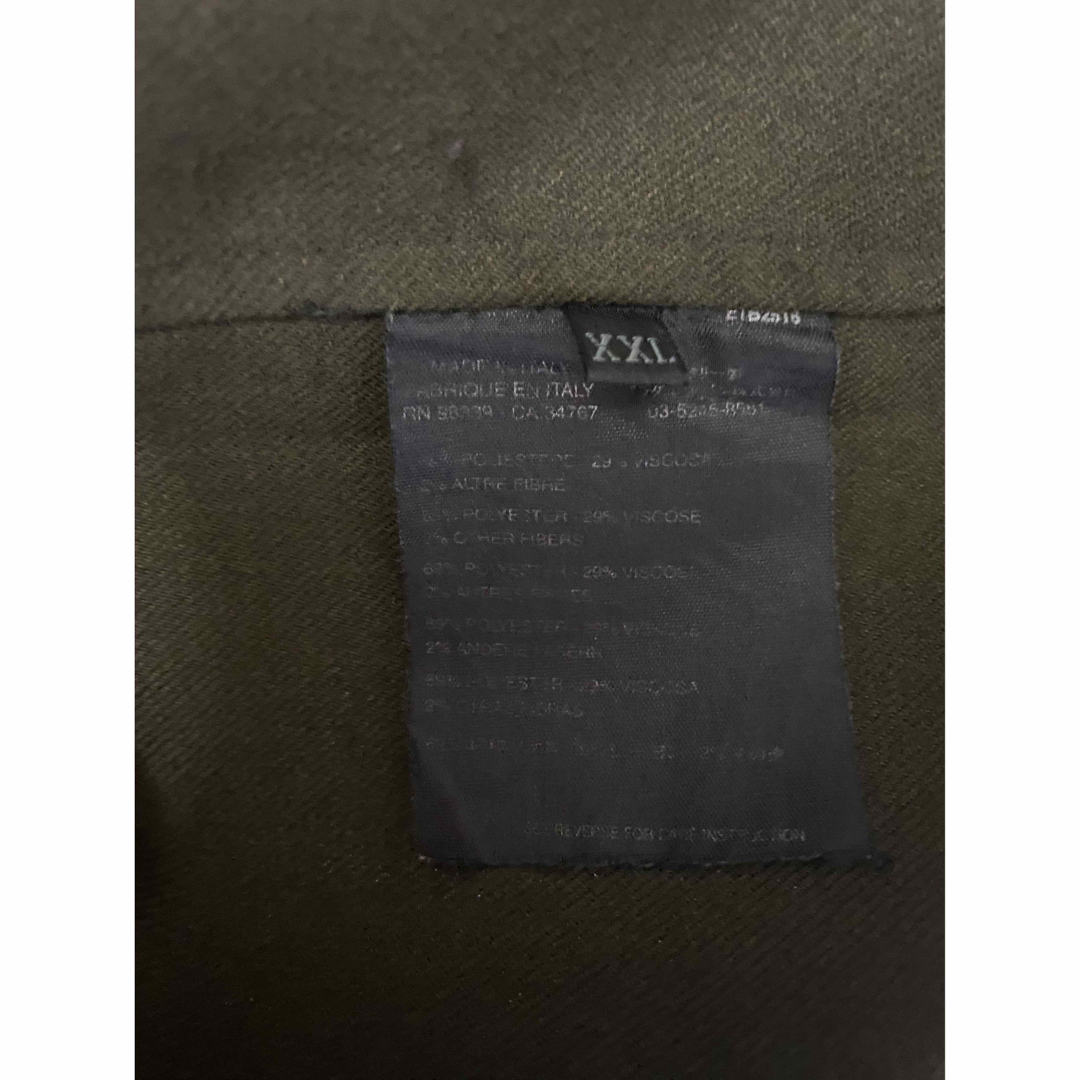 PRADA SPORT 00s 比翼ウールシャツ カーキ PRADA SPORT 00s 比翼ウールシャツ カーキ