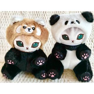モフサンド(mofusand)のモフサンド　マスコットぬいぐるみ２種(パンダ＆レッサーパンダ)(ぬいぐるみ)