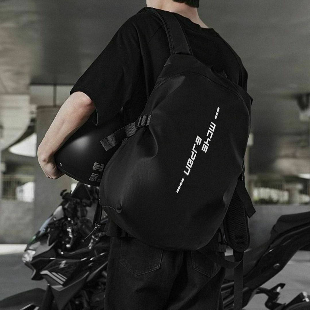 ヘルメットバッグ バイクリュック グレー リュック 防水 大容量