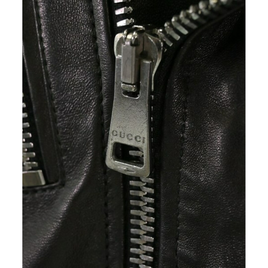 GUCCI - GUCCI グッチ ライダース 38(S位) 黒 【古着】【中古 GUCCI - GUCCI グッチ ライダース 38(S位) 黒 【古着】【中古
