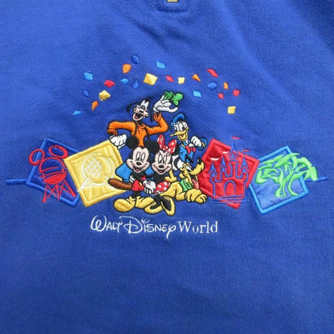 Disney - XL☆古着 長袖 ハーフジップ スウェット メンズ 00年代 Disney - XL☆古着 長袖 ハーフジップ スウェット メンズ 00年代