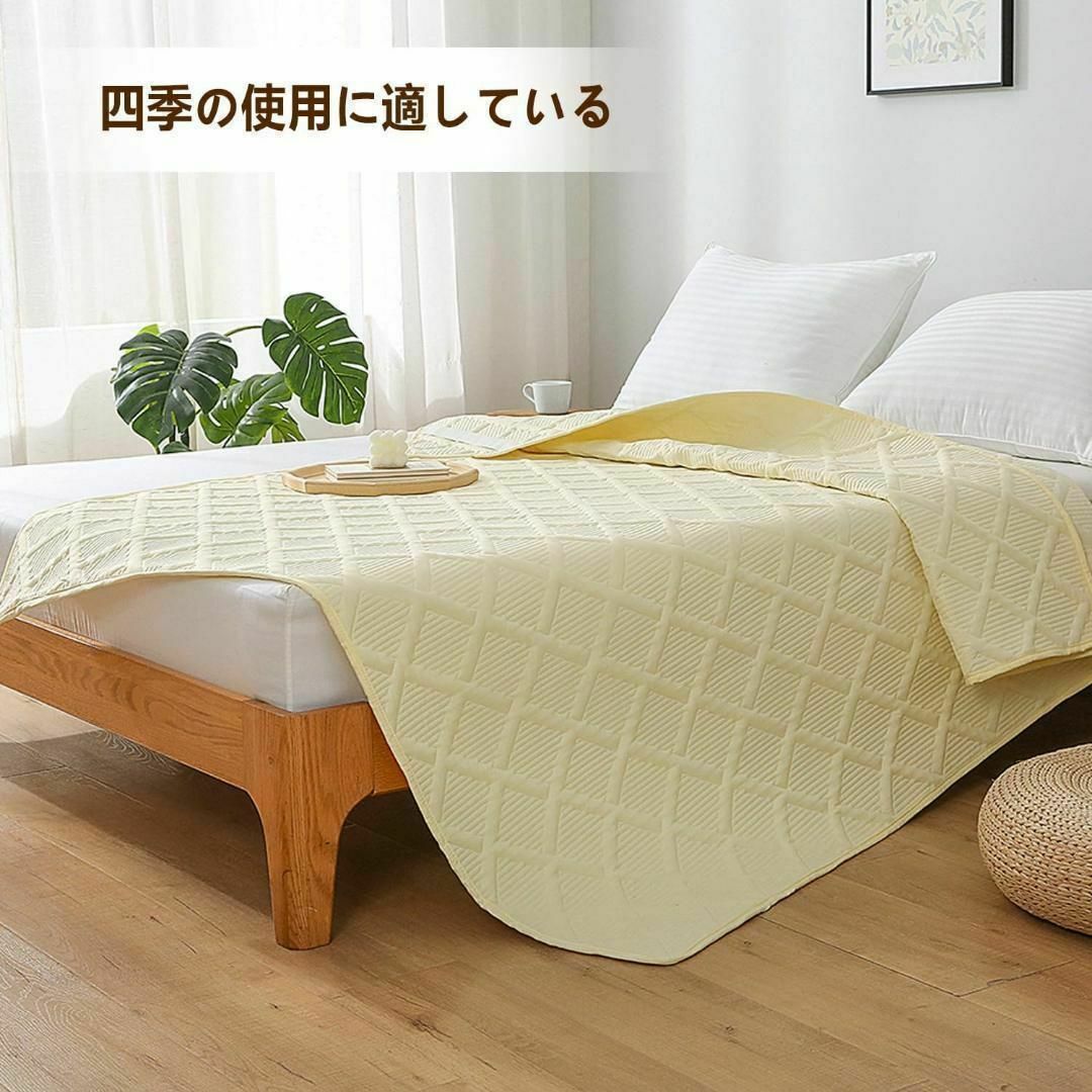 敷きパッド セミダブル ベッドパッド 120×200cm 防ダニ 抗菌防臭加工 インテリア/住まい/日用品の寝具(シーツ/カバー)の商品写真