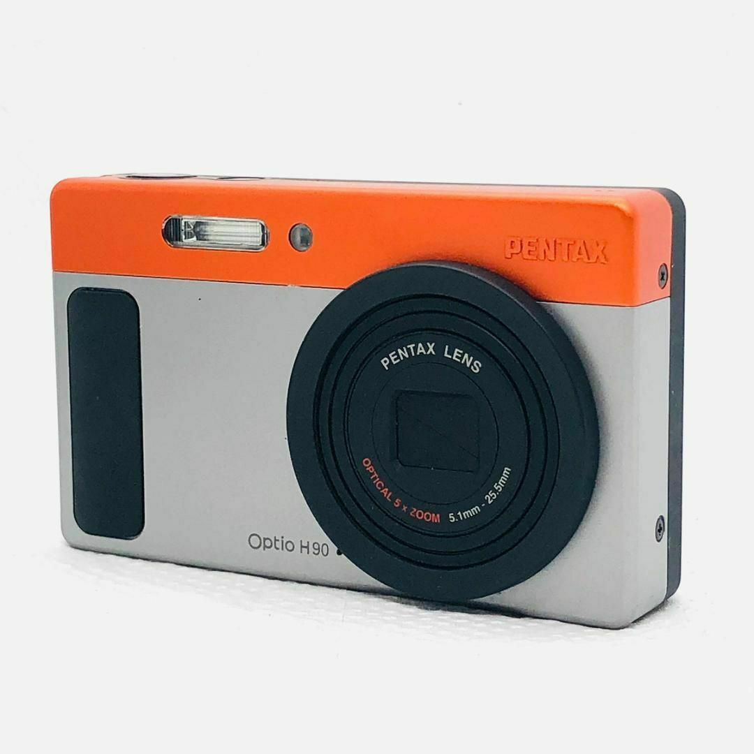 C5468】ペンタックス PENTAX Optio H90 オレンジ・シルバー C5468】ペンタックス PENTAX Optio H90 オレンジ・シルバー