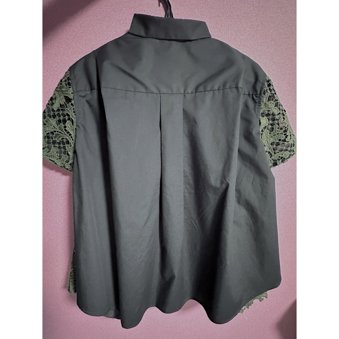 sacai - sacai トップス レース ブラウス シャツ サイズ2 sacai - sacai トップス レース ブラウス シャツ サイズ2
