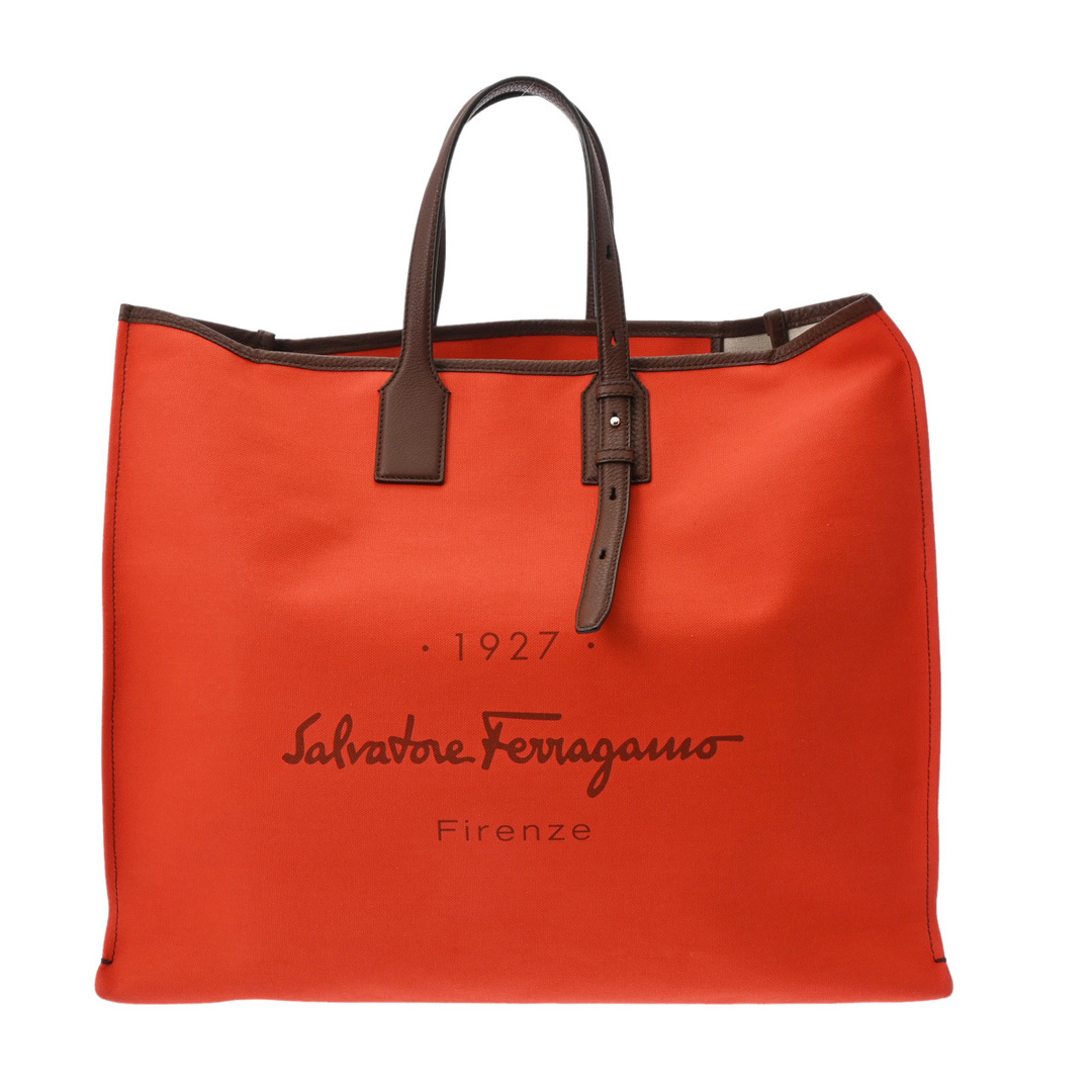 Salvatore Ferragamo - フェラガモ  ラージ トートバッグ オレンジ/ブラウン