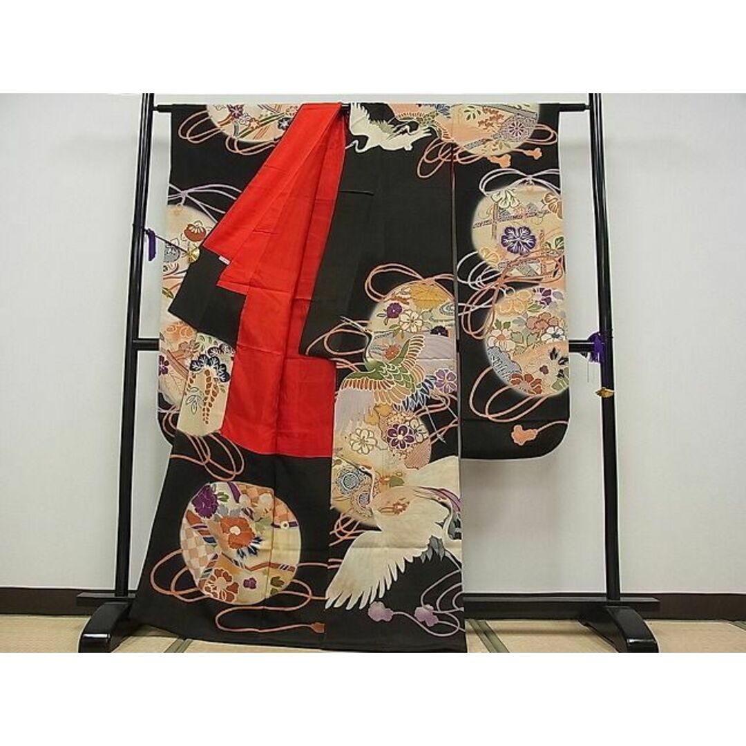 平和屋本店□極上 アンティーク 大正ロマン 振袖 手描き 駒刺繍 平和屋本店□極上 アンティーク 大正ロマン 振袖 手描き 駒刺繍