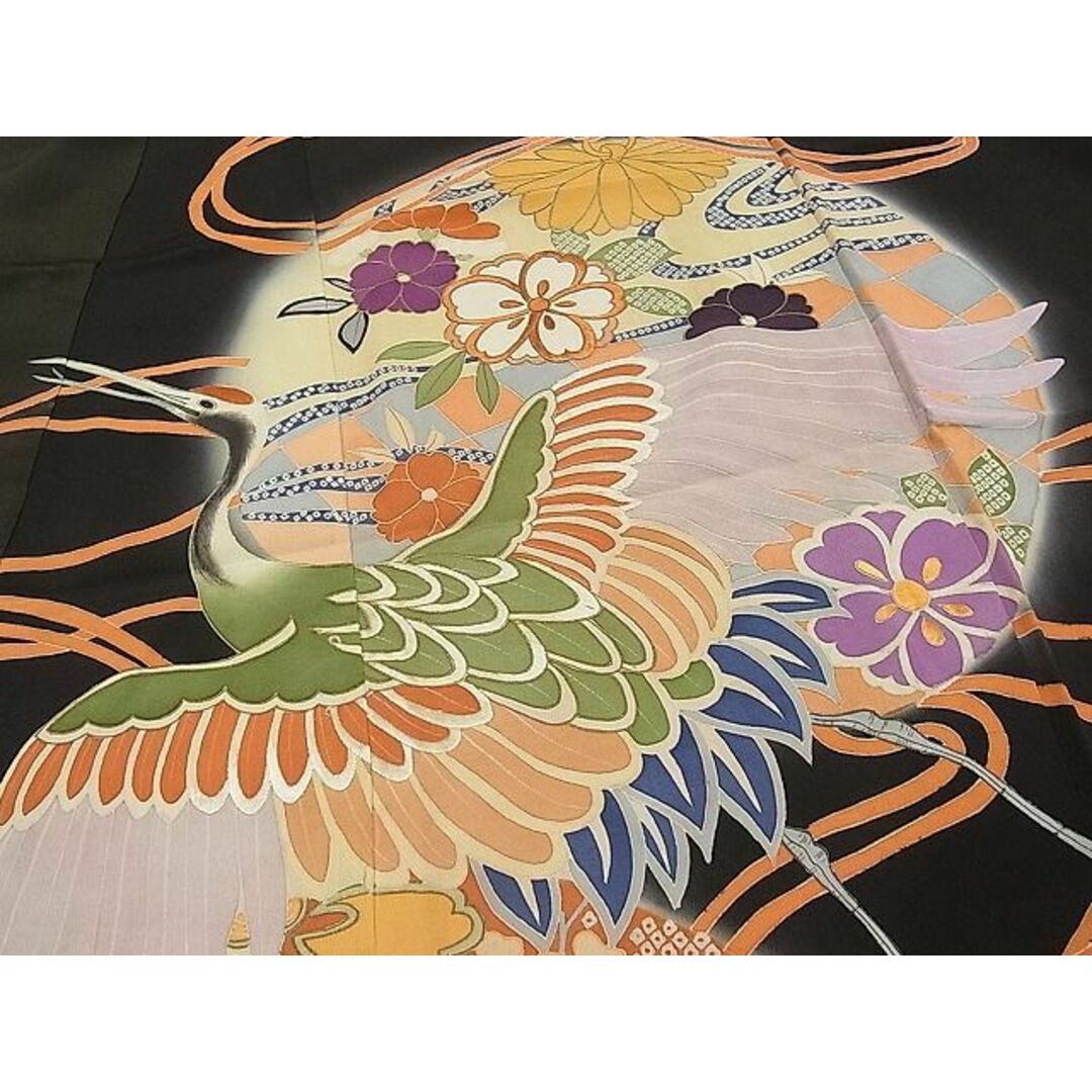 平和屋本店□極上 アンティーク 大正ロマン 振袖 手描き 駒刺繍 平和屋本店□極上 アンティーク 大正ロマン 振袖 手描き 駒刺繍