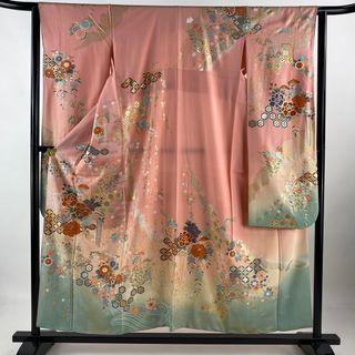 振袖 身丈154cm 裄丈62cm 正絹 秀品 【中古】(着物)