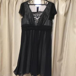 マタニティ授乳ドレス  黒(マタニティワンピース)