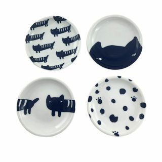 ツモリチサト(TSUMORI CHISATO)の◇未使用 TSUMORI CHISATO ツモリチサト ねこの豆皿４枚セット◇(食器)