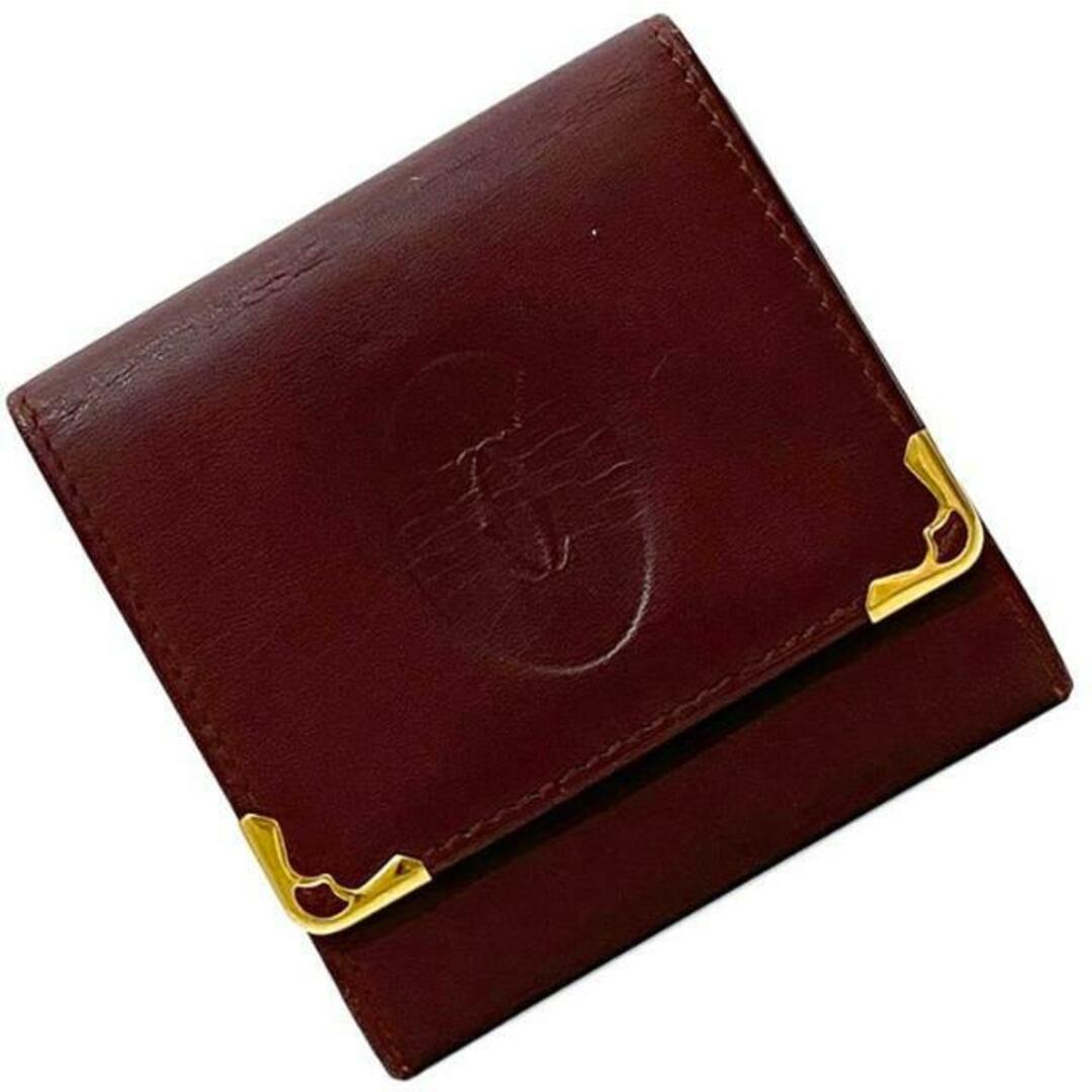 Cartier - カルティエ コインケース ボルドー マスト 美品 小銭 Cartier - カルティエ コインケース ボルドー マスト 美品 小銭