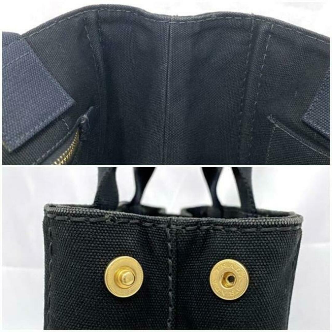 PRADA - プラダ トートバッグ ブラック カナパ 1BG439 美品 PRADA - プラダ トートバッグ ブラック カナパ 1BG439 美品