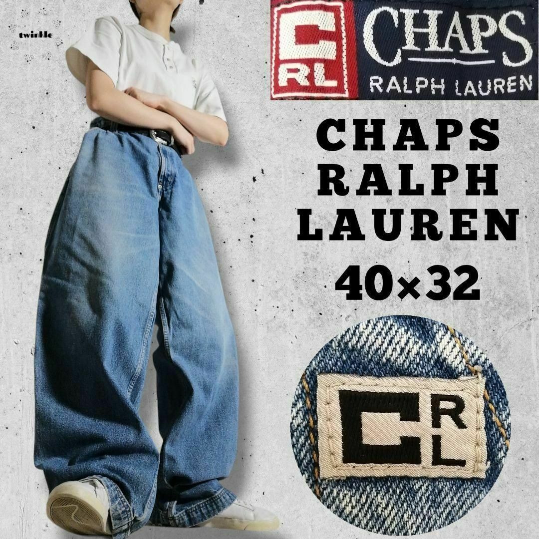 90sチャップスラルフローレン極太バギーデニムワークパンツ 90sチャップスラルフローレン極太バギーデニムワークパンツ