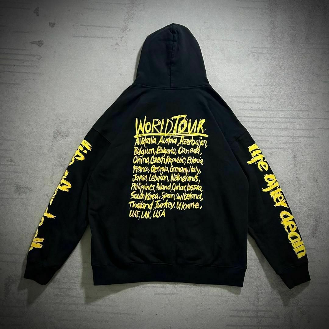 VETEMENTS - 超美品 21SS VETEMENTS 名作 WORLD TOUR パーカー M VETEMENTS - 超美品 21SS VETEMENTS 名作 WORLD TOUR パーカー M