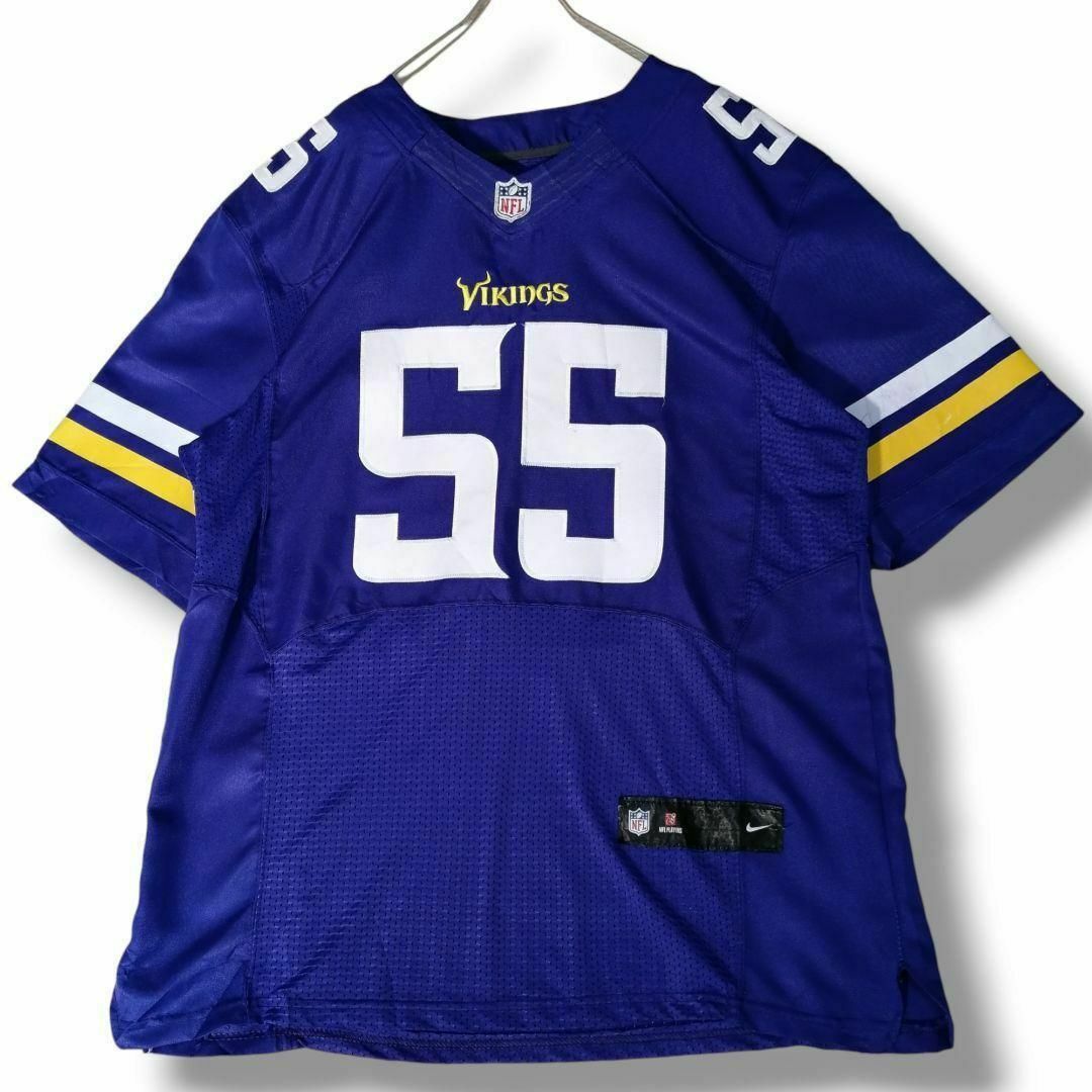 NIKE - NIKE×NFLバイキングスアメフトユニフォームゲームシャツ NIKE - NIKE×NFLバイキングスアメフトユニフォームゲームシャツ