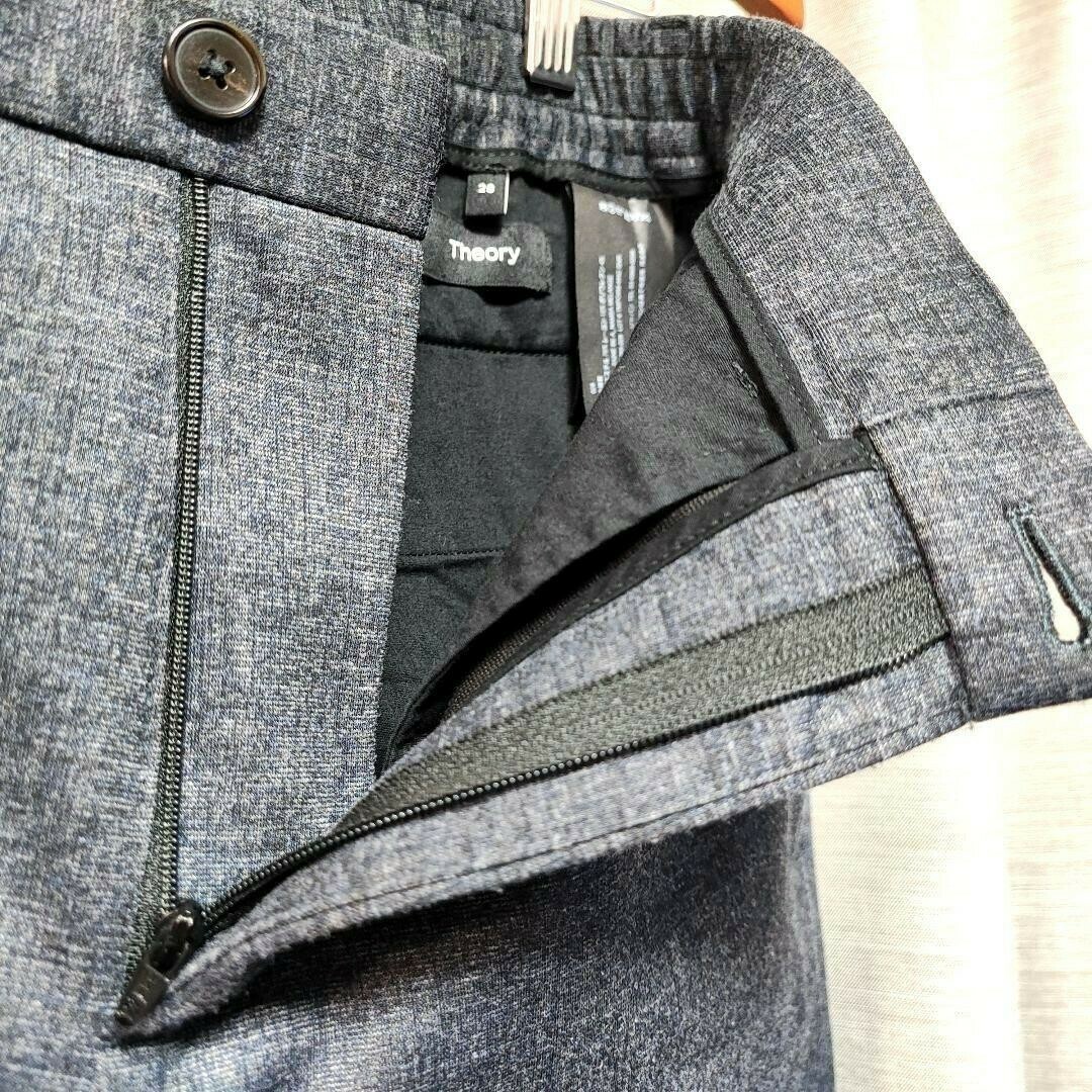 美品:Theory】メランジジャージー スラックス 「S:ネイビー 美品:Theory】メランジジャージー スラックス 「S:ネイビー