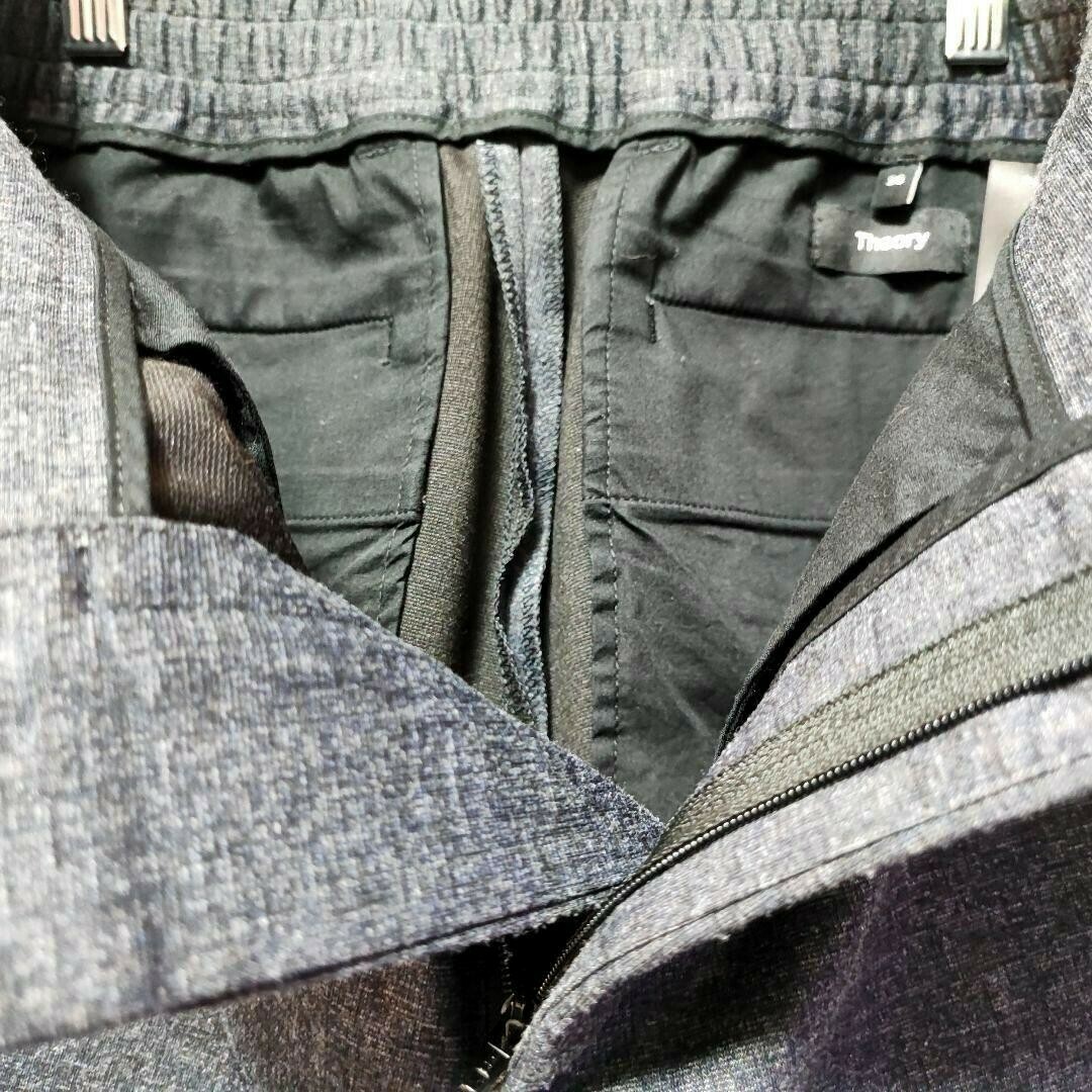 美品:Theory】メランジジャージー スラックス 「S:ネイビー 美品:Theory】メランジジャージー スラックス 「S:ネイビー