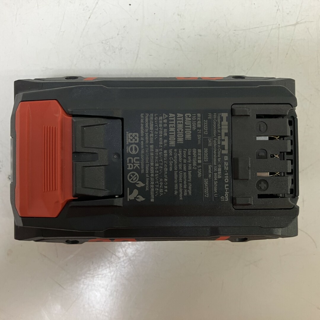 ЗЗHilti ヒルティ 22v 5.1Ah バッテリー B22-110 ブラックの通販 ЗЗHilti ヒルティ 22v 5.1Ah バッテリー B22-110 ブラックの通販