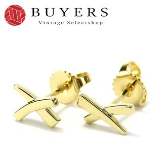 ティファニー(Tiffany & Co.)の【中古】 ティファニー ピアス キス X K18YG 約1.5g イエローゴールド パロマピカソ ジュエリー レディース 女性 TIFFANY&Co.(ピアス)