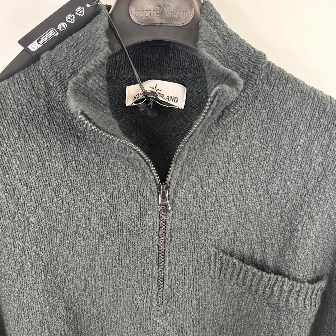 STONE ISLAND - 新品 stone island ハーフZIP ニット ストーン STONE ISLAND - 新品 stone island ハーフZIP ニット ストーン