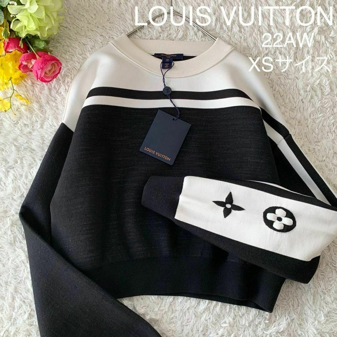 LOUIS VUITTON - ★新品 22AW ルイヴィトン ブロックニット クロップド セーター モノグラム