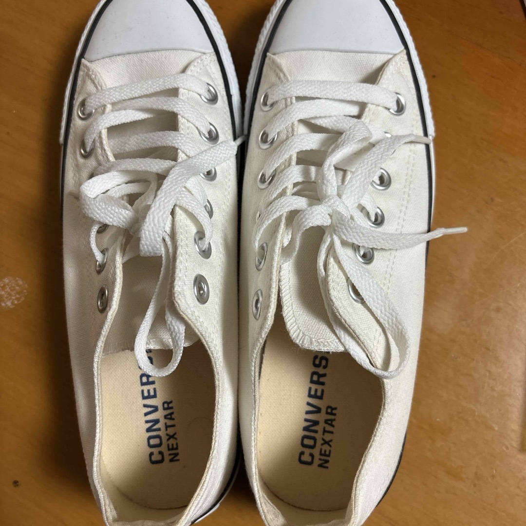 CONVERSE - converse NEXTAR 白 24.5センチの通販 by ゆうひ CONVERSE - converse NEXTAR 白 24.5センチの通販 by ゆうひ