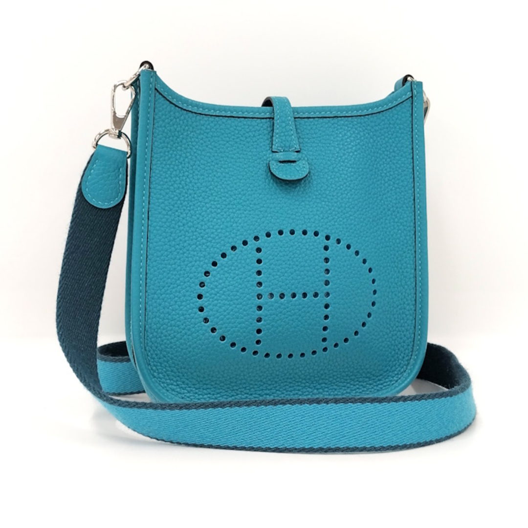 HERMES - HERMES ショルダーバッグ エブリン TPM レザー ブルー系 □R刻印