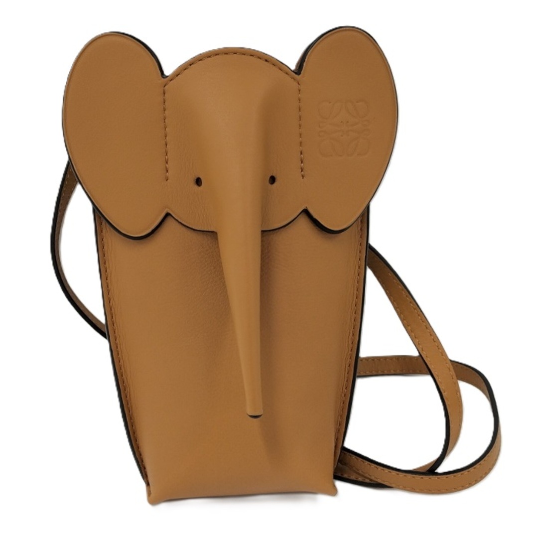 LOEWE - LOEWE ショルダーバッグ エレファント ポケット レザー LOEWE - LOEWE ショルダーバッグ エレファント ポケット レザー