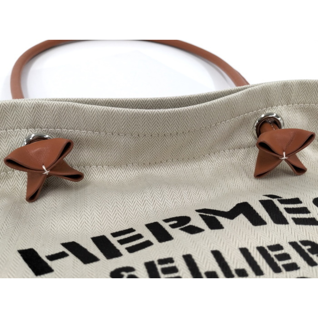 HERMES - HERMES アリーヌ ショルダーバッグ キャンバス HERMES - HERMES アリーヌ ショルダーバッグ キャンバス