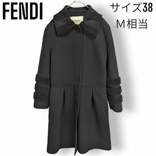 美品☆ロシアンセーブル☆FENDI カシミヤ ロングコート 現行タグ 美品☆ロシアンセーブル☆FENDI カシミヤ ロングコート 現行タグ