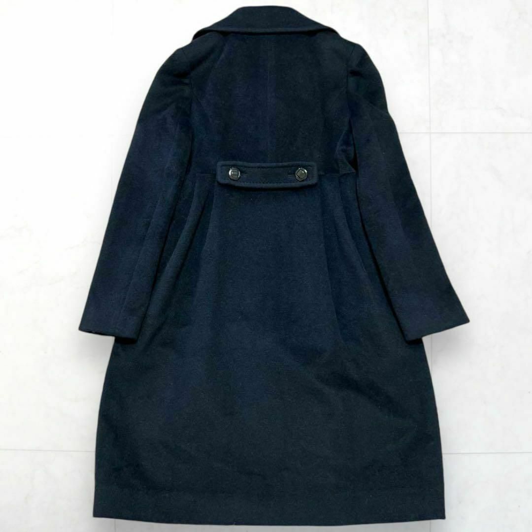 美品ハロッズ ロングコート フォックスファー アンゴラ混 美品ハロッズ ロングコート フォックスファー アンゴラ混