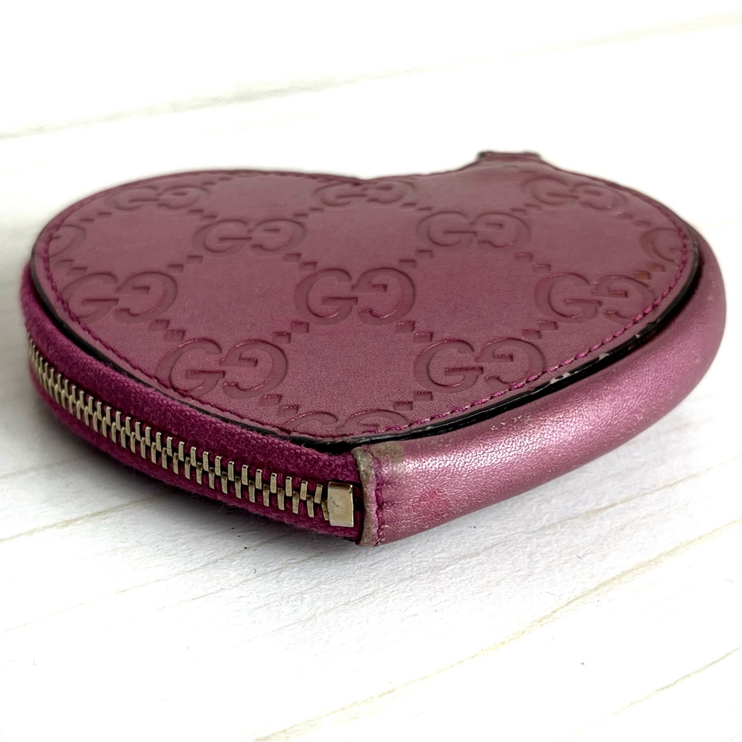 GUCCI グッチ GG ハート型 コインケース 小銭入れ ピンク GUCCI グッチ GG ハート型 コインケース 小銭入れ ピンク