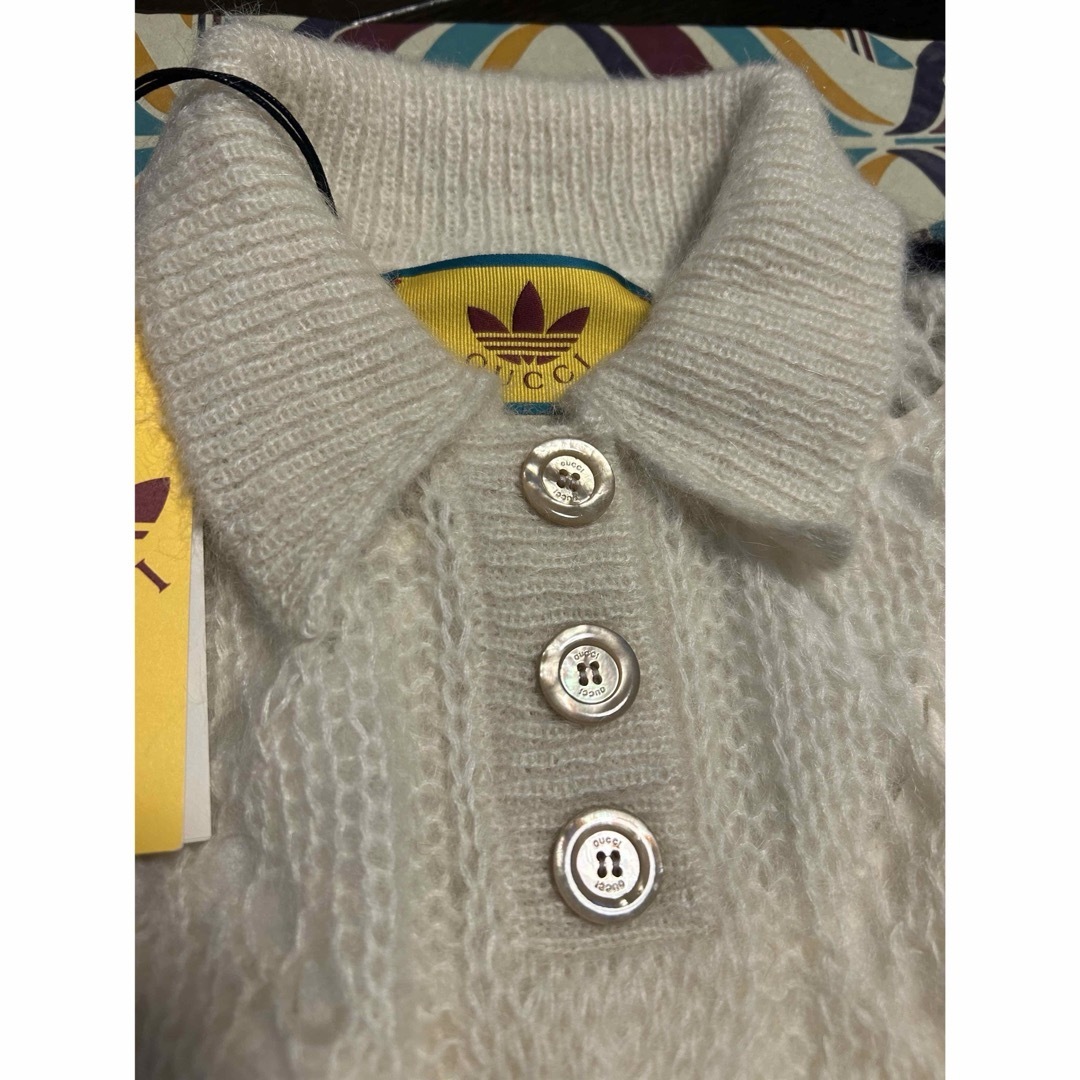 GUCCI - 新品タグ付き!グッチadidasコラボトレフォイルエン GUCCI - 新品タグ付き!グッチadidasコラボトレフォイルエン