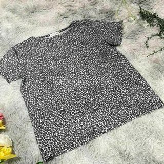 【EAU DE VIE】RENOWN 豹柄カットソー　レオパード　(L)(Tシャツ(長袖/七分))