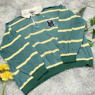 マックレガー(McGREGOR)の【McGREGOR】ボーダーポロシャツ　(4L) 大きいサイズ　ラガーシャツ(Tシャツ(長袖/七分))